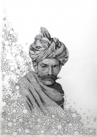 Naeem Soomro, 22 X 28 Inch, Ballpen on Paper, Figurative Painting -AC-NAS-002